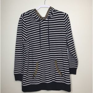 Chico's Zenergy Chain Detail Hoodie Size 2